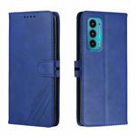 For Motorola Edge 20 Cow Texture Leather Phone Case(Blue)