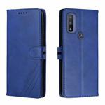 For Motorola Moto G Pure Cow Texture Leather Phone Case(Blue)