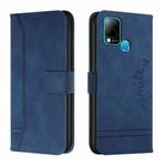 For Infinix Hot 10s Retro Skin Feel TPU + PU Leather Phone Case(Blue)