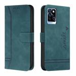 For Infinix Note 10 Pro Retro Skin Feel TPU + PU Leather Phone Case(Dark Green)