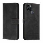 For Infinix Smart 6 Retro Skin Feel TPU + PU Leather Phone Case(Black)