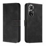 For Honor 50 Pro Retro Skin Feel TPU + PU Leather Phone Case(Black)