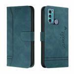 For Motorola Moto G Power Retro Skin Feel TPU + PU Leather Phone Case(Dark Green)