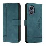 For OnePlus Nord 20 5G Retro Skin Feel TPU + PU Leather Phone Case(Dark Green)