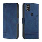 For ZTE Blade A7s 2020 Retro Skin Feel TPU + PU Leather Phone Case(Blue)