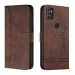 For ZTE Blade A7s 2020 Retro Skin Feel TPU + PU Leather Phone Case(Coffee)