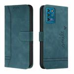For ZTE Blade V30 Vita Retro Skin Feel TPU + PU Leather Phone Case(Dark Green)