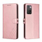 For Xiaomi Redmi 10 Cow Texture Leather Phone Case(Rose Gold)
