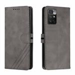 For Xiaomi Redmi Note 11 4G Cow Texture Leather Phone Case(Grey)