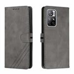 For Xiaomi Redmi Note 11 5G Cow Texture Leather Phone Case(Grey)