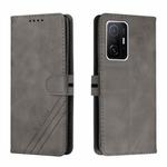 For Xiaomi 11T / 11T Pro Cow Texture Leather Phone Case(Grey)