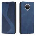 For Nokia G10 / G20 / G30 Skin Feel Magnetic S-type Leather Phone Case(Blue)