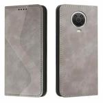 For Nokia G10 / G20 / G30 Skin Feel Magnetic S-type Leather Phone Case(Grey)