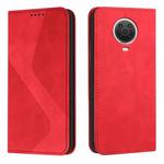 For Nokia G10 / G20 / G30 Skin Feel Magnetic S-type Leather Phone Case(Red)