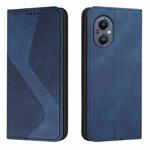 For OnePlus Nord 20 5G Skin Feel Magnetic S-type Leather Phone Case(Blue)