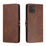 For Samsung Galaxy A03 164mm Version Cow Texture Leather Phone Case(Brown)
