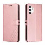 For Samsung Galaxy A13 4G Cow Texture Leather Phone Case(Rose Gold)