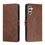 For Samsung Galaxy A13 5G Cow Texture Leather Phone Case(Brown)
