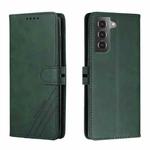 For Samsung Galaxy S22 5G Cow Texture Leather Phone Case(Green)