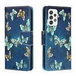 For Samsung Galaxy A53 5G Colored Drawing Leather Phone Case(Jewelry Butterfly)