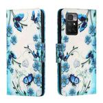 For Xiaomi Redmi Note 11 4G Colored Drawing Leather Phone Case(Fantasy Butterfly)