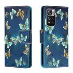 For Xiaomi Redmi Note 11 Pro Colored Drawing Leather Phone Case(Jewelry Butterfly)