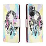 For Xiaomi Redmi Note 11 5G Colored Drawing Leather Phone Case(Dreamcatcher)