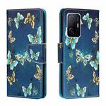 For Xiaomi Mi 11T Colored Drawing Leather Phone Case(Jewelry Butterfly)