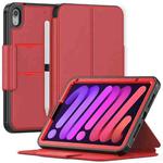 Litchi Texture PU Leather Tablet Case For iPad mini 6(Red)