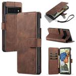 For Google Pixel 6 Pro DG.MING Retro Oil Side Horizontal Flip Leather Case with Holder & Card Slots & Wallet(Coffee)