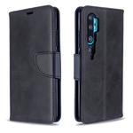 For Xiaomi CC9 Pro / Note 10 / Note 10 Pro Retro Lambskin Texture Pure Color Horizontal Flip PU Leather Case with Holder & Card Slots & Wallet & Lanyard(Black)