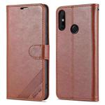 For Huawei Enjoy 20e AZNS Sheepskin Texture Flip Leather Phone Case(Brown)