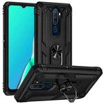 For OPPO A9 2020 Shockproof TPU + PC Phone Case(Black)