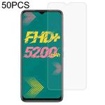 50 PCS 0.26mm 9H 2.5D Tempered Glass Film For Infinix Hot 11