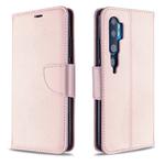 For Xiaomi CC9 Pro / Note 10 / Note 10 Pro Litchi Texture Pure Color Horizontal Flip PU Leather Case with Holder & Card Slots & Wallet & Lanyard(Rose Gold)