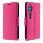 For Xiaomi CC9 Pro / Note 10 / Note 10 Pro Litchi Texture Pure Color Horizontal Flip PU Leather Case with Holder & Card Slots & Wallet & Lanyard(Rose Red)