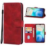 Leather Phone Case For vivo Y74s(Red)