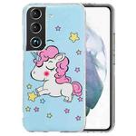 For Samsung Galaxy S22 5G Luminous TPU Protective Phone Case(Star Unicorn)