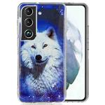 For Samsung Galaxy S22 5G Luminous TPU Protective Phone Case(Starry Sky Wolf)