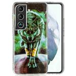 For Samsung Galaxy S22 5G Luminous TPU Protective Phone Case(Fierce Wolf)
