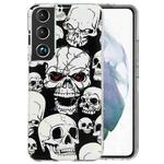 For Samsung Galaxy S22+ 5G Luminous TPU Protective Phone Case(Skull)