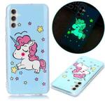 For Samsung Galaxy A13 5G Luminous TPU Protective Phone Case(Star Unicorn)