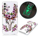 For Samsung Galaxy A13 5G Luminous TPU Protective Phone Case(Flower Deer)