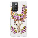 For Xiaomi Redmi 10 Luminous TPU Protective Phone Case(Flower Deer)