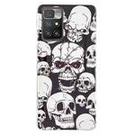 For Xiaomi Redmi 10 Luminous TPU Protective Phone Case(Skull)