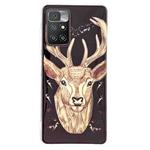 For Xiaomi Redmi 10 Luminous TPU Protective Phone Case(Deer)