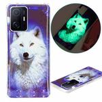 For Xiaomi 11T / 11T Pro Luminous TPU Protective Phone Case(Starry Sky Wolf)