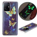 For Xiaomi 11T / 11T Pro Luminous TPU Protective Phone Case(Double Butterflies)