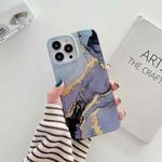 For iPhone 11 Glitter Marble Phone Case (Twilight Black)