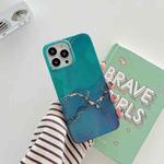 Glitter Marble Phone Case For iPhone 11 Pro(Dark Green Glitter)